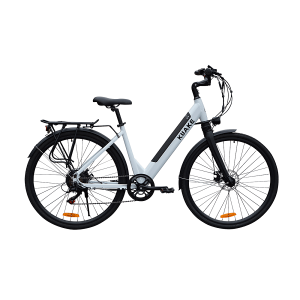 Bicicleta de ciudad eléctrica blanca KK9053