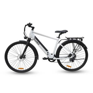 Bicicleta de ciudad eléctrica blanca KK9058