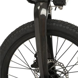 Fourche avant en fibre de carbone pour vélo électrique pliable KK7016 entièrement en fibre de carbone