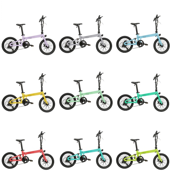 Colores de bicicletas eléctricas plegables de fibra de carbono KK7016