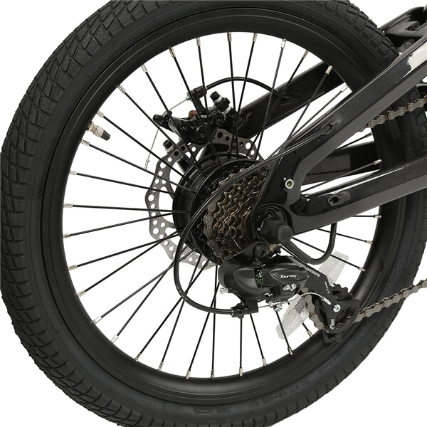 KK7016 Deragliatore per bici elettrica pieghevole interamente in fibra di carbonio