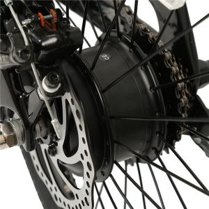 KK7016 Fuld carbonfiberfoldelig e-cykel bagmotor