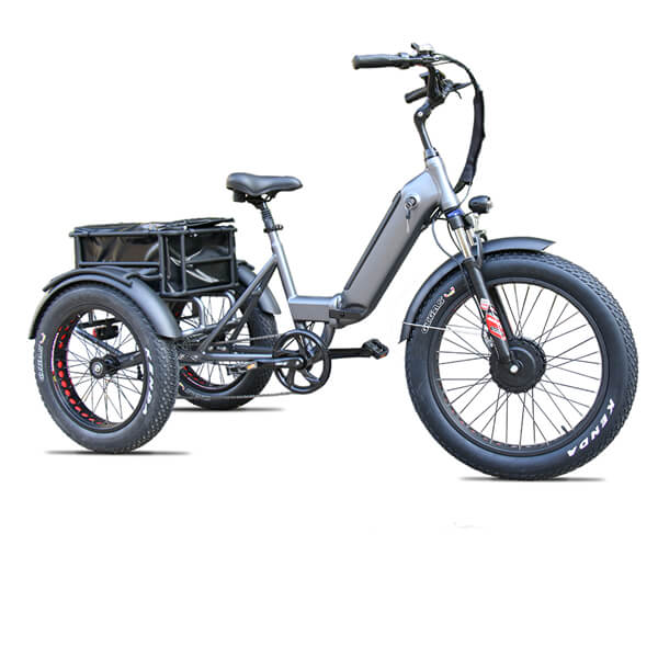 Tricycle électrique pliant gris KK8031