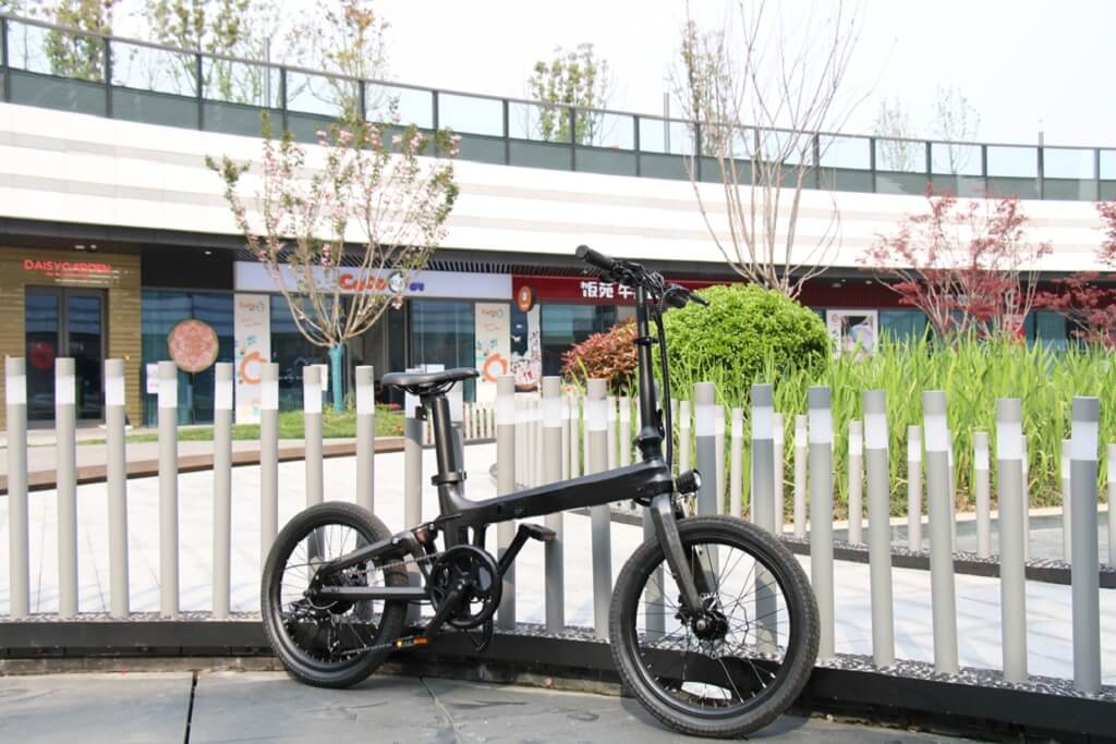 KK7016 E-Bike pieghevole con telaio in fibra di carbonio