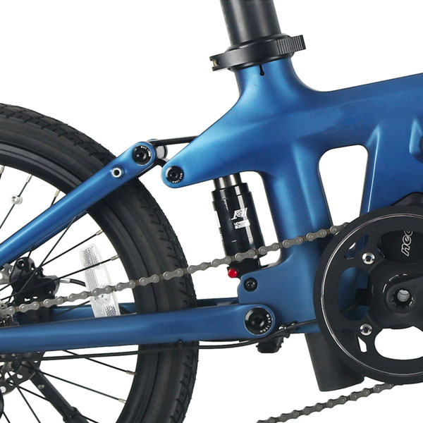 KK7077 Carbon Folding E-Bike Rear Suspension